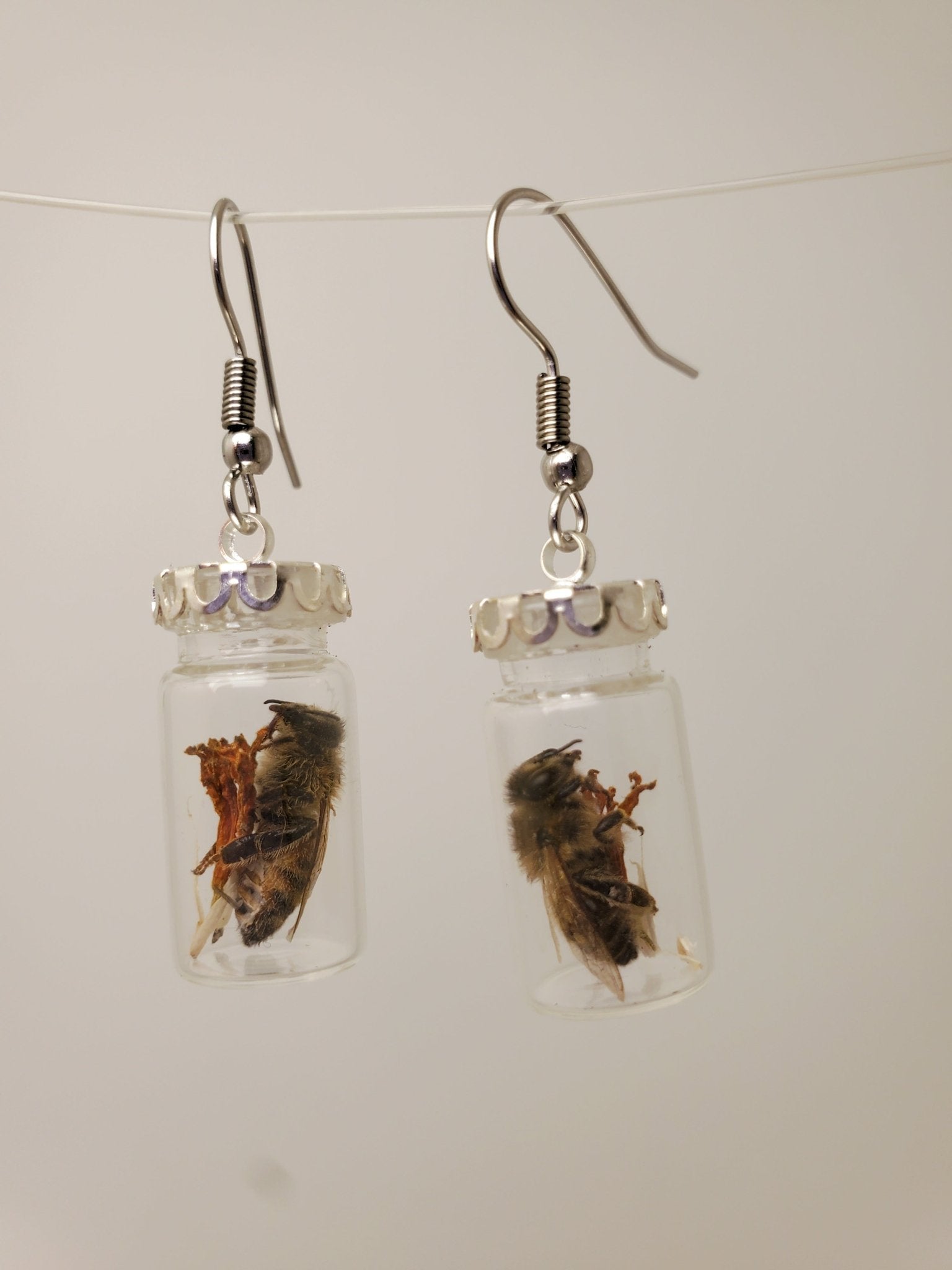 Honey Bee & Marigold Earrings - Pollen & Pine Oddities